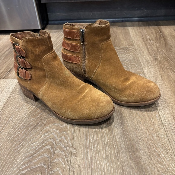 UGG Tan Suede Ankle Booties - Picture 3 of 7